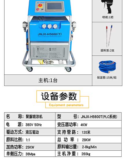 JNJX-H5600(T)-PLC聚脲噴涂設備(圖3) JNJX-H5600(T)-PLC3