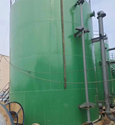 電廠水箱罐體防腐噴涂聚脲設備(圖2) 電廠水箱罐體防腐案例